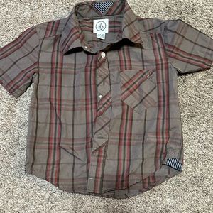 Volcom button down shirt 2T